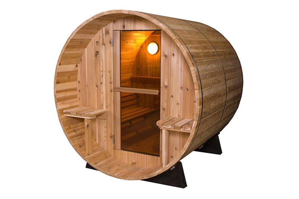 Theoretisch Opstand Voorstellen Barrel Sauna | Fonteyn Rustic 7+1 Ft. | Buitensauna | Red ceder hout |  Unieke vorm